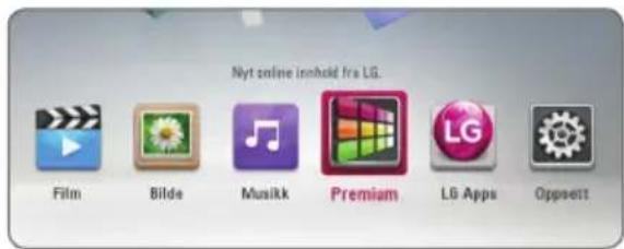 Nyt online innhold fra LG. Film Bilde Musikk Premium LG Apps Oppsett