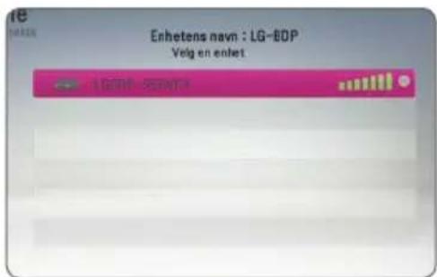 Enhetens navn : LG-BDP Veig en enlet