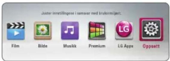 Juster instillingene i samvar med brukermijekt. Film Bilde Musikk Premium LG Apps Oppsett