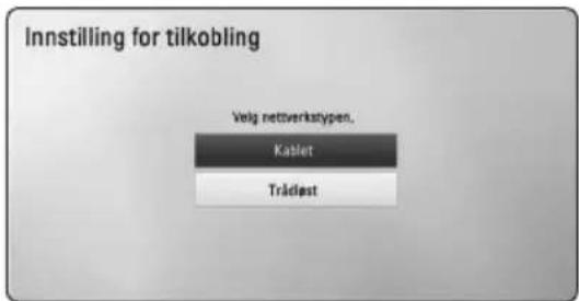 Innstilling for tilkobling Volk nettverkstypen, Kabler Trädiest