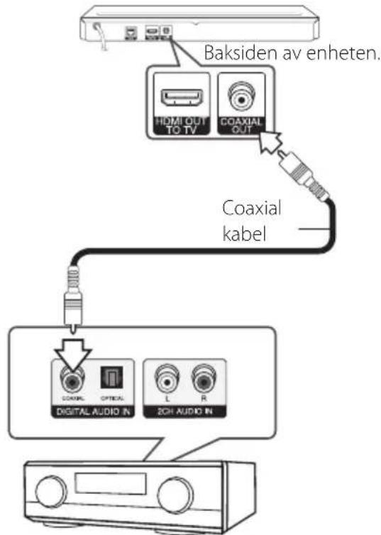 LG BP530N - Koble til en forsterker via Digital Audio Output - 1