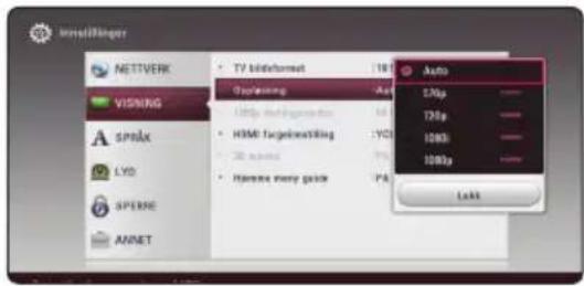 lensfänger NETTVERK VISNING A SPRAK LYD SPERNE ANNET • TV blindtromet Openning 100p Homegstream • HDMI forgeinstilling • 3D audio • Hammers more quick Audio 170p 120p 100p 100p Lock