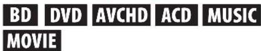 BD DVD AVCHD ACD MUSIC MOVIE