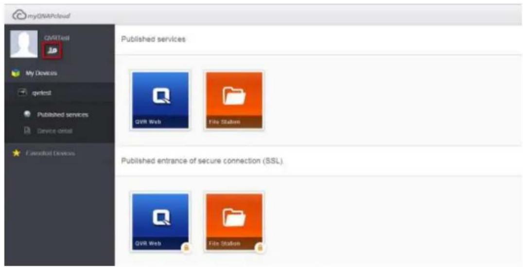 myCMMITax CMMITax My Devices qprtest Published services Device detail Funeralized Devices Published services QVR Web File Station Published entrance of secure connection (SSL) QVR Web File Station