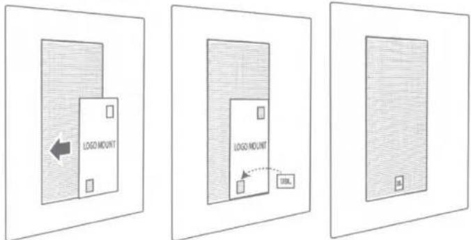 JBL Studio 6 66LCR - LOGO MOUNT GUIDE (66LCR, 88LCR and Theater only) - 1