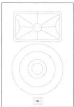JBL Studio 6 66LCR - JBL® STUDIO 6 IN WALL LOUDSPEAKER - 1