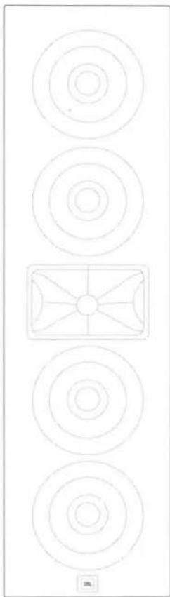 JBL Studio 6 66LCR - JBL® STUDIO 6 IN WALL LOUDSPEAKER - 3