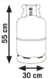ASPES ACHB1301 - LPG bottle sizes - 1