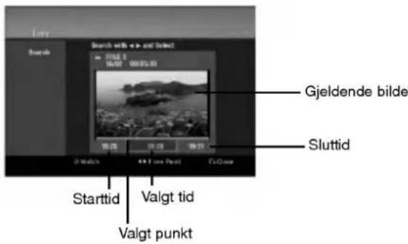Gjeldende bilde Sluttid Starttid Valgt tid Valgt punkt