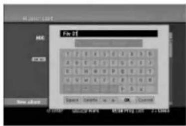 LG RH1878P1 - Gi navn til en fil på harddisken eller minnekortet\*1 - 2