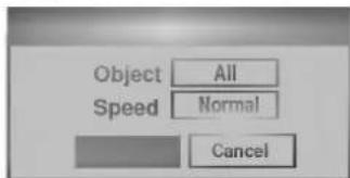 Object All Speed Normal Cancel