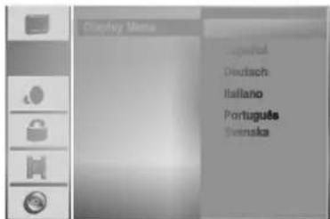 Display Menu Spanish Deutsch Italano Portugues Svenska