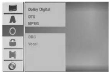 Dolby Digital DTS MPEG DRC Vocal