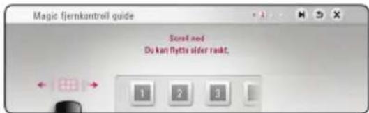 Magic fjernkontroll guide Sorel ned Du kan flytte older raskt, 1 2 3