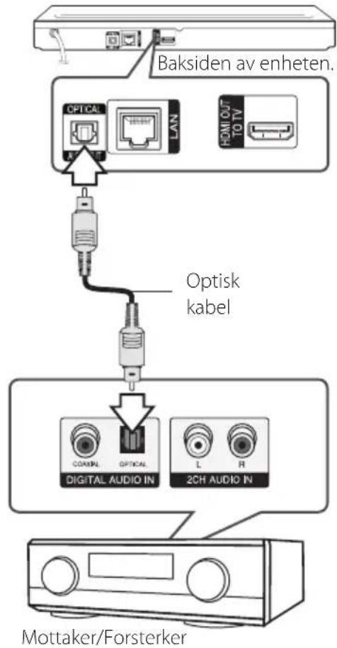 LG BP730N - Koble til en forsterker via Digital Audio Output - 1