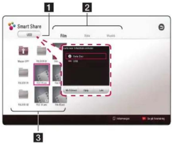 Smart Share USB Mac OS FSL/WR 02 File FSL/WR 01 File FSL/WR 02 File File Film State Music Local user in thousands of seconds Data Size USB Web-Updated File Link 3 Information So på forståndring