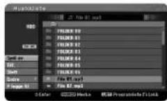 LG RH397C - Alternativer for menyen musikkliste - 2