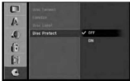 Disc Protect OFF ON