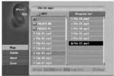 File 03.mp3 Program list 2 Files 04.mp3 2 Files 05.mp3 2 Files 06.mp3 2 Files 07.mp3 B Files 01.mp3 Project list PROFEER.MS PROJECT-01 File 01.mp3 File 02.mp3 File 03.mp3 File 04.mp3 File 05.mp3 File 06.mp3 File 07.mp3 Play Delete Move Save