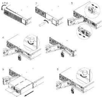Technical diagram illustrating building interior layout and component assembly with numbered steps and directional arrows