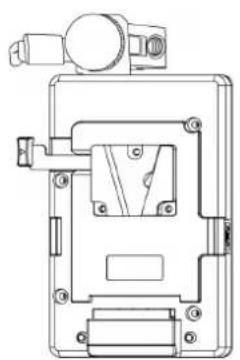 SWIT S-4904P - 2、Battery plate with Clamp installation - 1