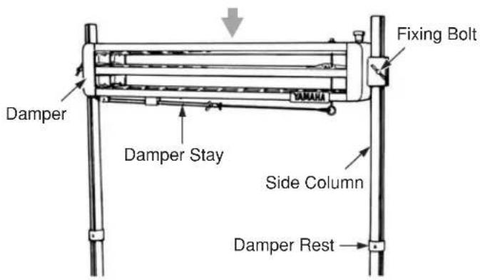 Damper Damper Stay Fixing Bolt Side Column Damper Rest