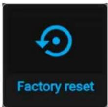 Factory reset