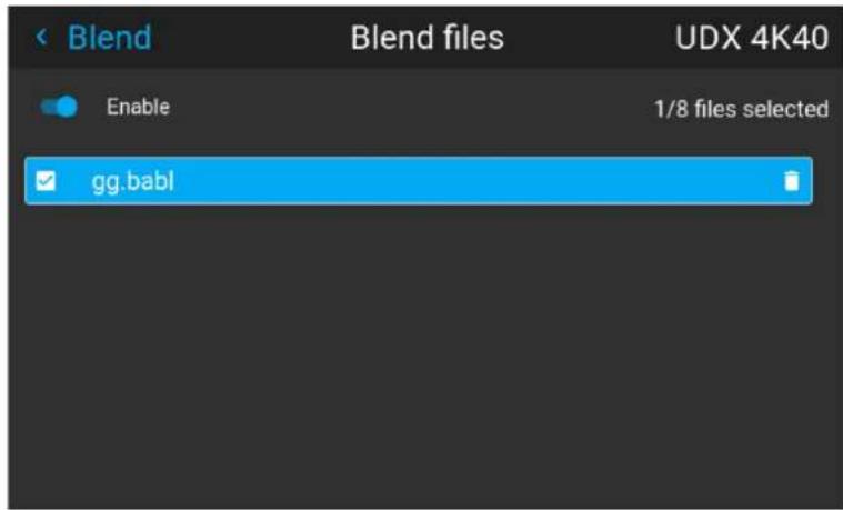 Blend Blend files UDX 4K40 Enable 1/8 files selected gg.babl