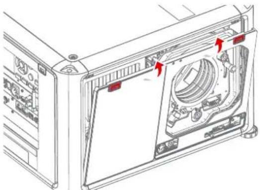 Barco M4K15 - Removing the front filter - 1
