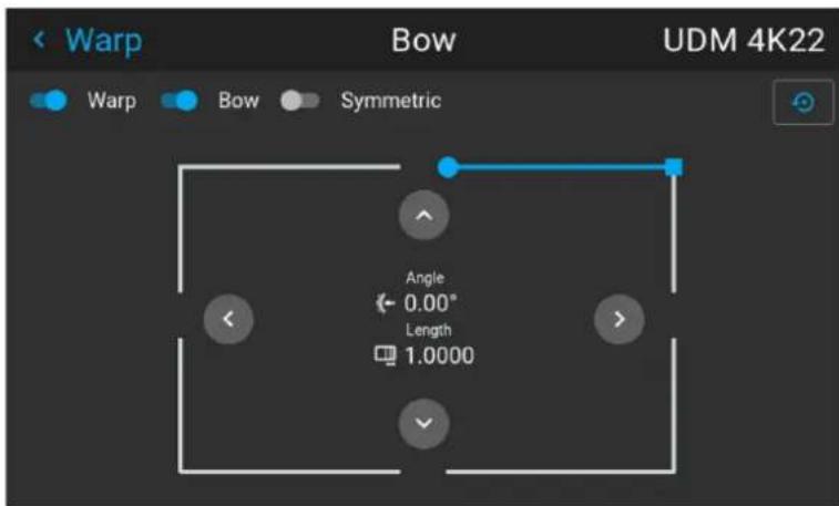 Warp Bow UDM 4K22 Warp Bow Symmetric Angle 0.00° Length 1.0000