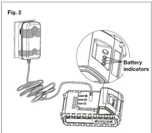 Fig. 2 Battery indicators