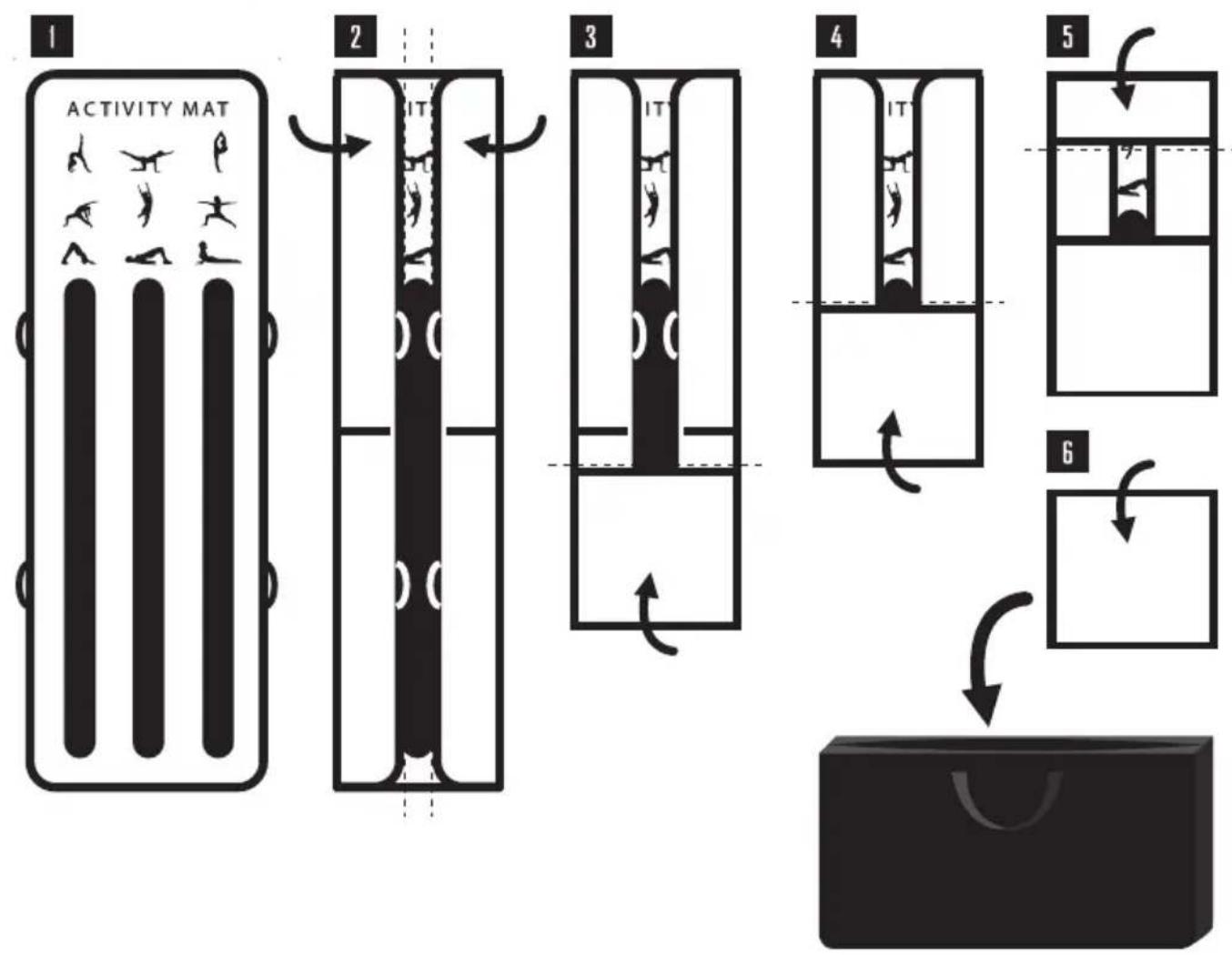 SereneLife CA-SLGM4BL - FOLDING GUIDE - 1