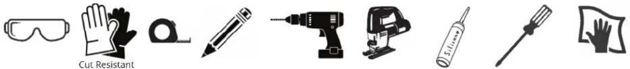 Elkay CuVerro LRAD2521453-CU - Required Tools (not included) - 1