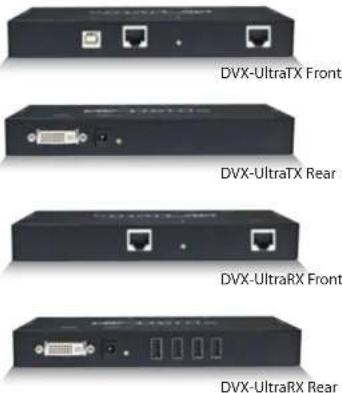 DVX-UltraTX Front DVX-UltraTX Rear DVX-UltraRX Front DVX-UltraRX Rear
