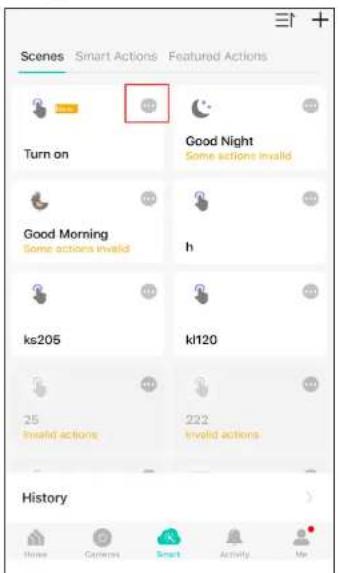 Scenes Smart Actions Featured Actions Turn on Good Night Some actions invalid Good Morning Some actions invalid h ks205 kl120 25 invalid actions 222 invalid actions History