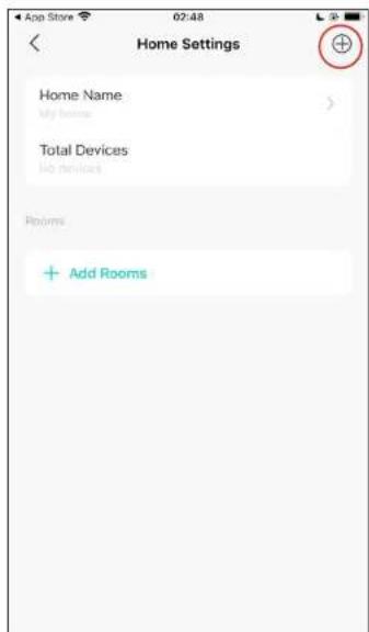 Home Settings Home Name My home Total Devices No devices Rooms + Add Rooms