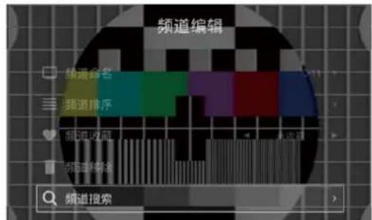 频道编辑 频道命名 频道排序 频道收藏 频道搜索