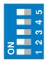 ASUS AP130-D5 - CPU frequency selection (DSW Switches 1-5) - 2
