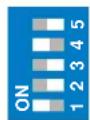 ASUS AP130-D5 - CPU frequency selection (DSW Switches 1-5) - 7
