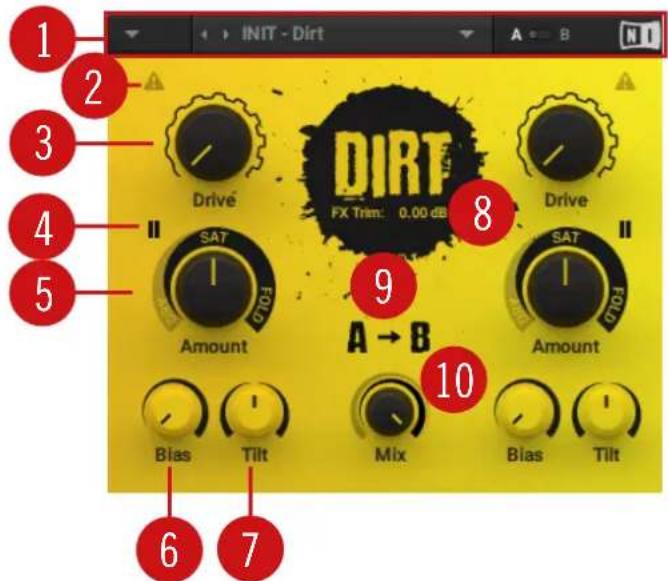 NATIVE INSTRUMENTS Effect Series Crush Pack - Overview of DIRT - 1