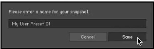 NATIVE INSTRUMENTS Feel It - Saving a User Snapshot - 1
