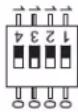 AMX DGX-AIE - NX Series – Configuring DIP Switch Mode Settings (optional) - 1