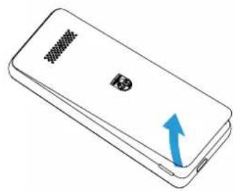 PHILIPS Xenium E2105 - 插入 SIM/SD 卡 - 1