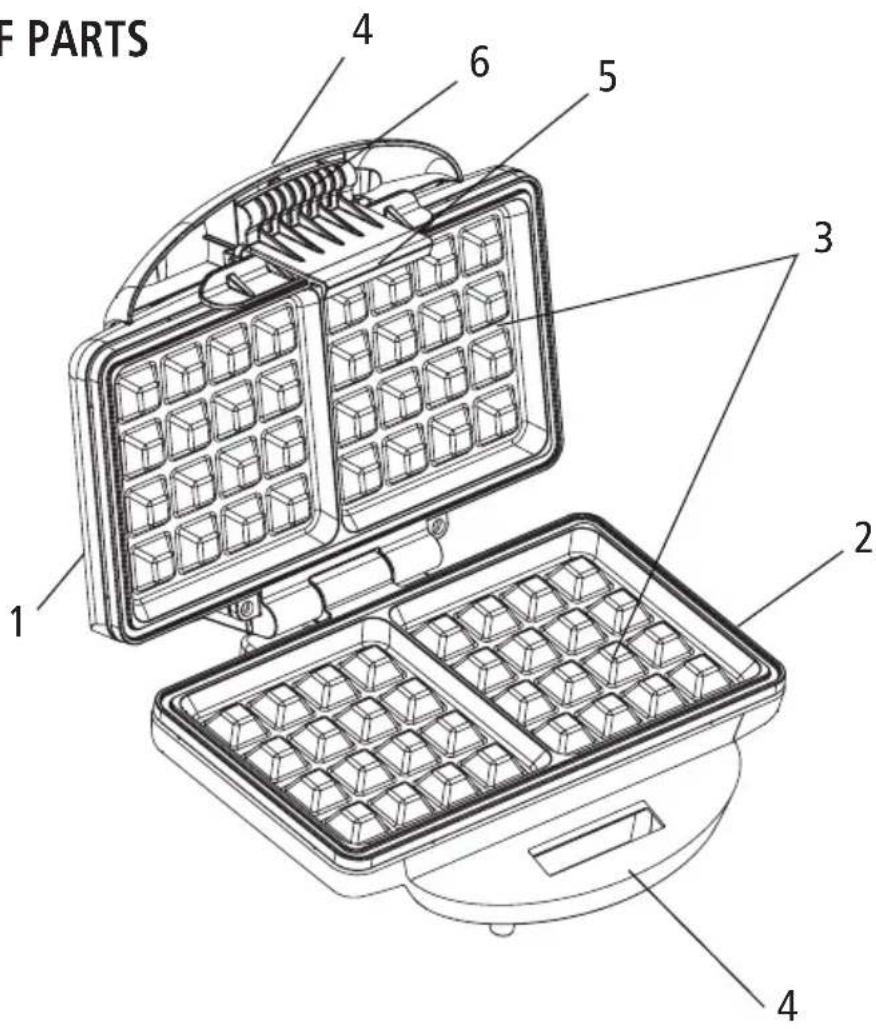 Salton WM-1011 - DESCRIPTION OF PARTS - 1
