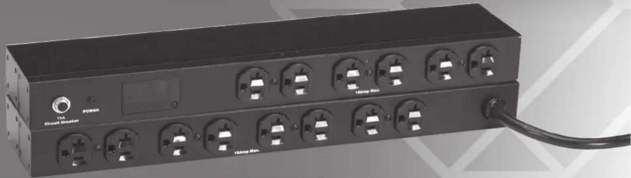 Black Box PDUMH14-S20-120V - 15-Amp Metered Horizontal PDU, 14-Outlet (5-15R) - 1