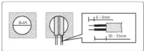Ø=65 6 - 8mm 30 - 35mm
