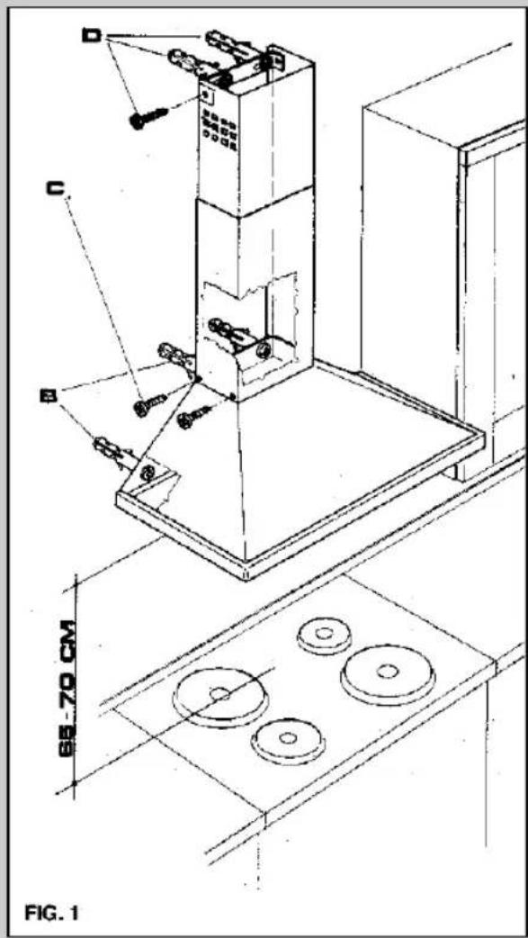 D C B 65-70 cm FIG. 1