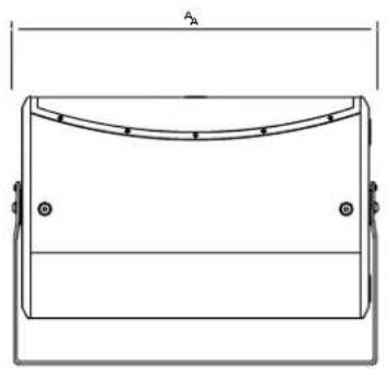 Audac MBK112V - Dimensions: - 1