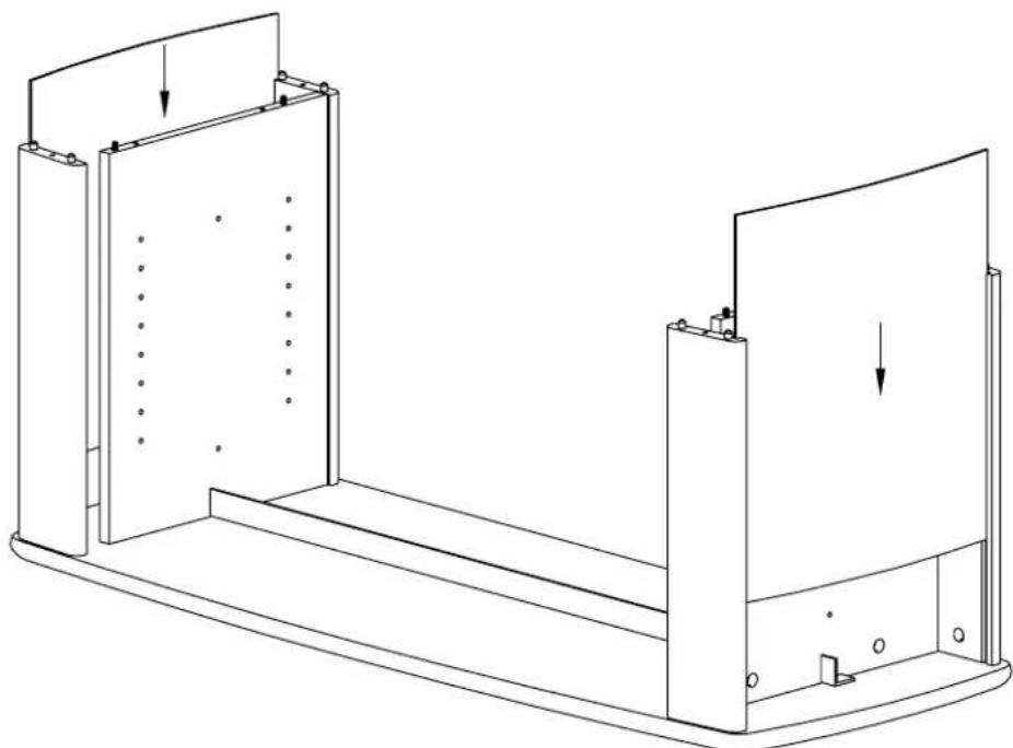 SANUS PFPL - ASSEMBLING THE STAND WITH FLAT FRONT. - 7