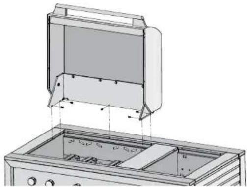ELECTROLUX E:Volution EQBM120LAS - Fitting of roasting hood - 1